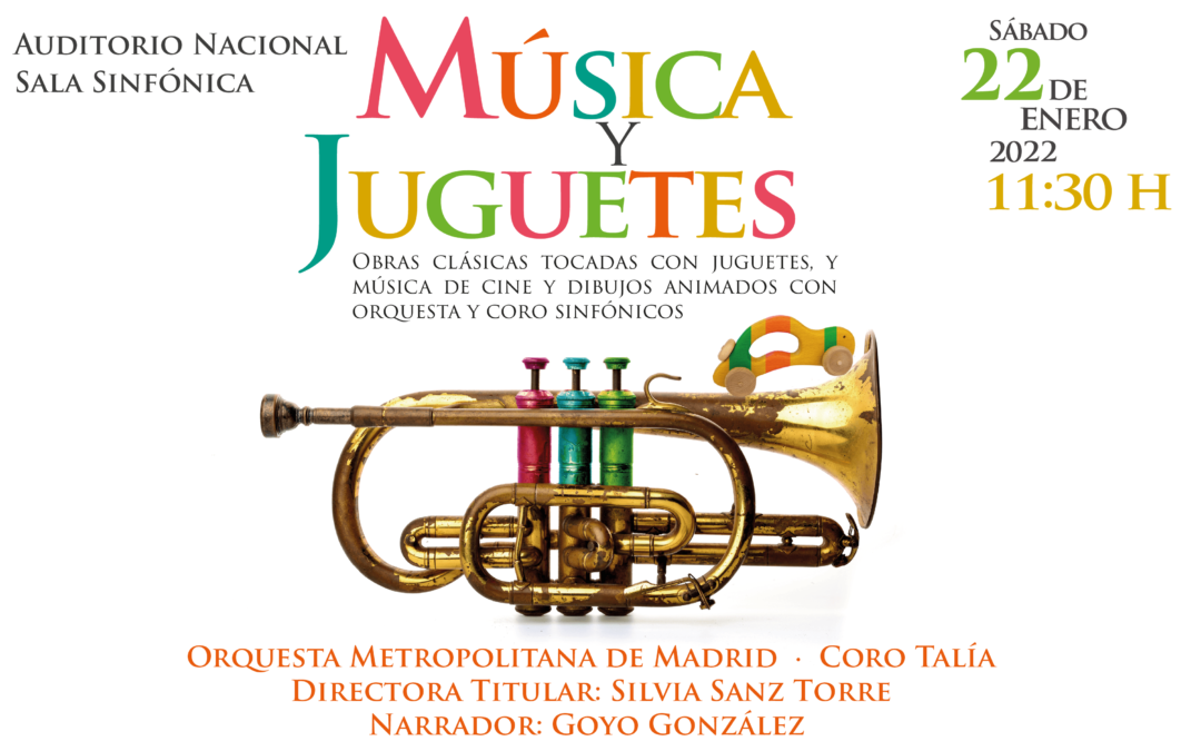 Vuelve Música y Juguetes, la propuesta anual de Silvia Sanz Torre, Orquesta Metropolitana y Coro Talía para disfrutar en familia y divertirse con música