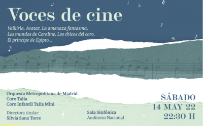 “Voces de cine”, el espectacular fin de temporada de la Orquesta Metropolitana de Madrid, el Coro Talía y su directora Silvia Sanz en el Auditorio Nacional